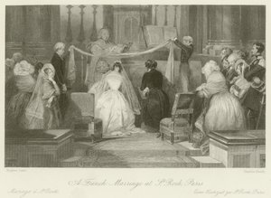 セントロックでのフランス人の結婚 作： ユージン・ルイ・ラミ